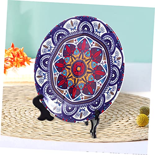 Plato de cerámica mandala para cenas exclusivas y decoración boho 7
