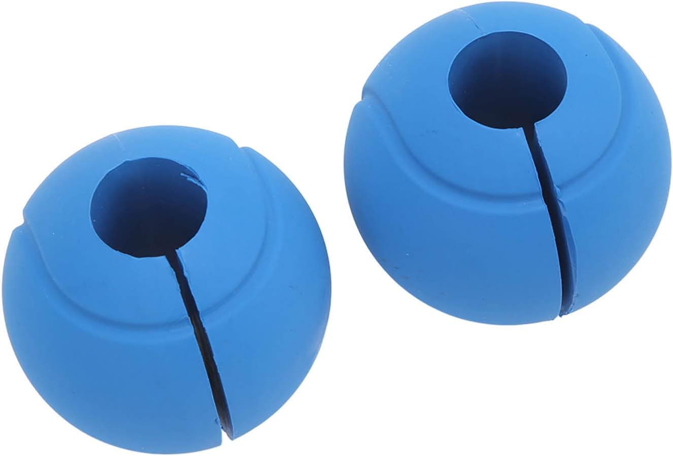 Barbell Dumbbell Grip Silicone Non Slip Thickened Round Spherical Handle for Massive Arm Muscle Building Strength Training Workout Gym Equipment