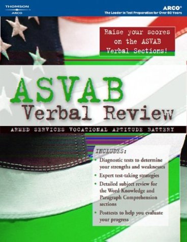 Amazon | ASVAB Verbal Review, 1st ed | Arco | Words & Language