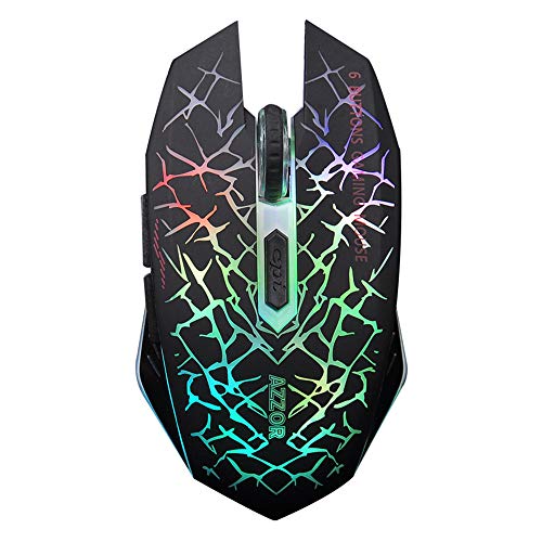 LexonElec® Ratón inalámbrico Gamer AZZOR M6 Silencioso