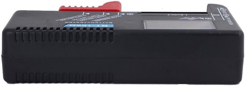 YKL WORLD Battery Tester, Digital LCD Universal Battery Checker for AA AAA C D 9V 1.5V Button Cell Batteries (Model: BT-168D)