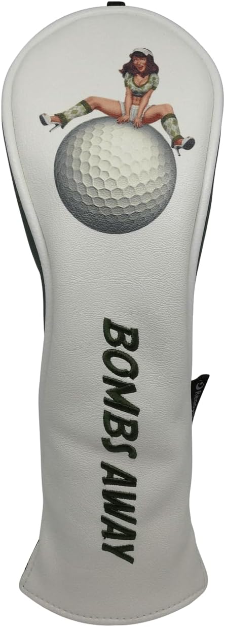 Bombs Away! Embroidered Pinup Hybrid Headcover by ReadyGOLF