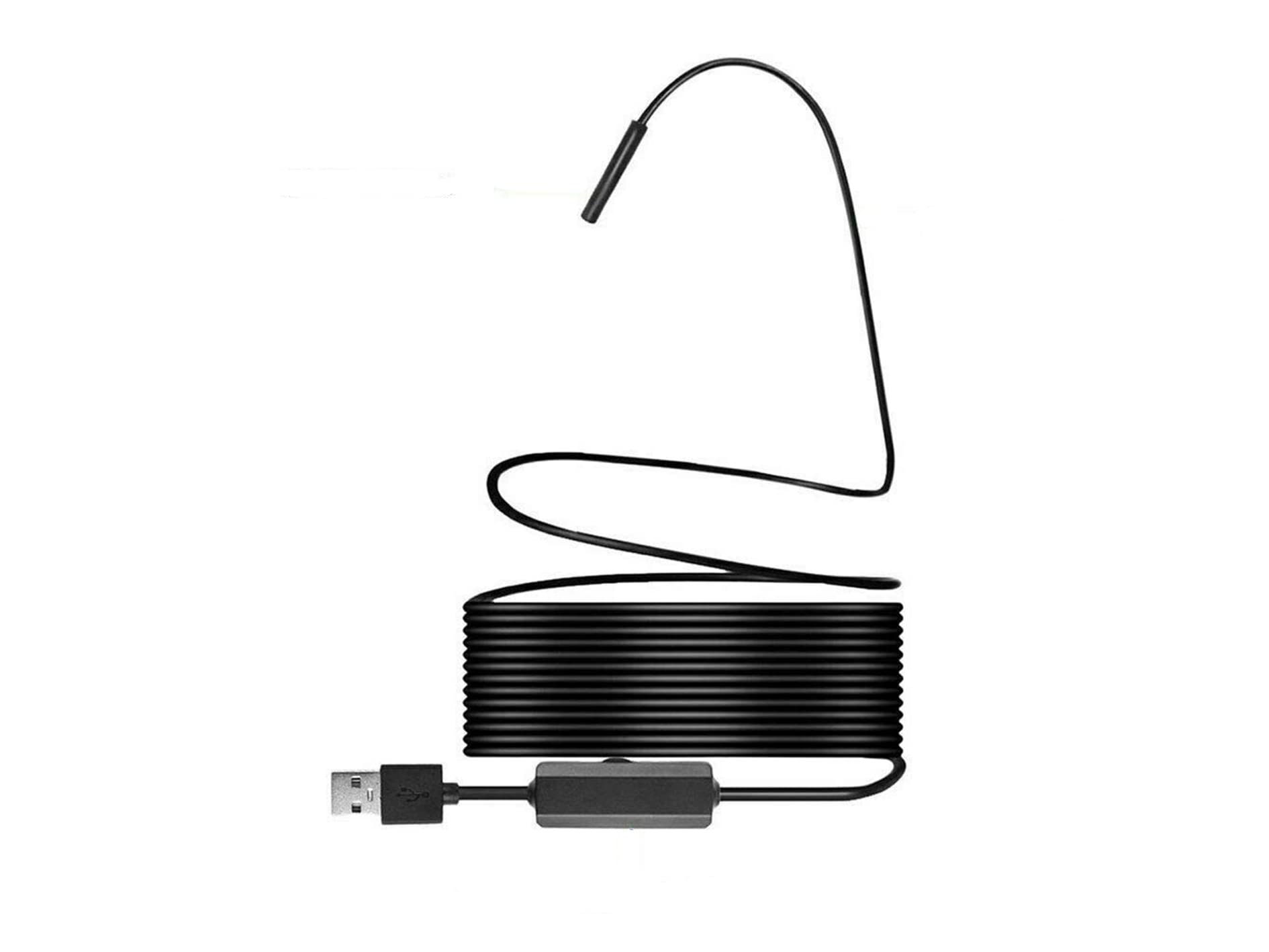 Riloer bezprzewodowy endoskop, WiFi 1200P kamera inspekcyjna z 8 diodami LED, wodoszczelność IP68, kabel do inspekcji samochodowej, rurociągu, klimatyzacji, 2 metry