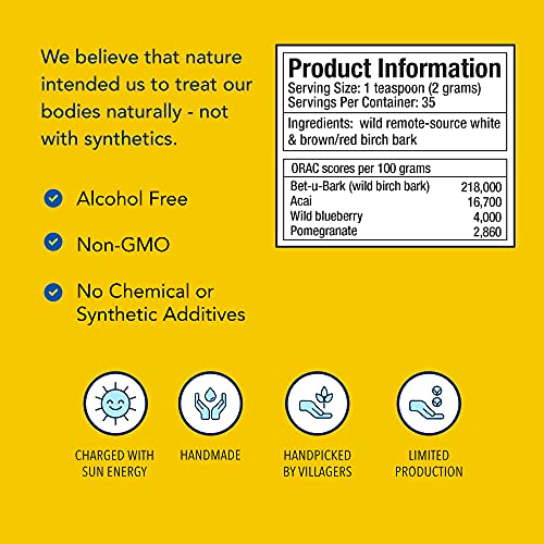 North American Herb & Spice Bet-U-Birch Tea - 2.5 Oz. - Instant Birch Bark Tea Beverage - Natural Source Of Antioxidants & Vitamins - Non-Gmo - 35 Servings #TOP3