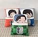 yskcsry 3 Uds Anime Attack On Tittan Almohada De Felpa Armin Arlert Eren Yeager Lindo Mikasa Ackerman Cojín De Felpa Suave Muñecos De Peluche De Juguete para Niños Regalo 35Cm