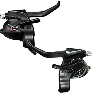 Shimano Fahrrad Schalt- BremshebelTourneyTX 3x8 schwarz, Satz mit Kabeln