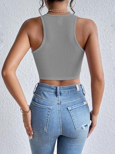 Image of Toochki Tops for Women Crop Top for Women's Tank Activewear Tee Sports Western Casual Cotton Camisole Pack of 2 Combo
