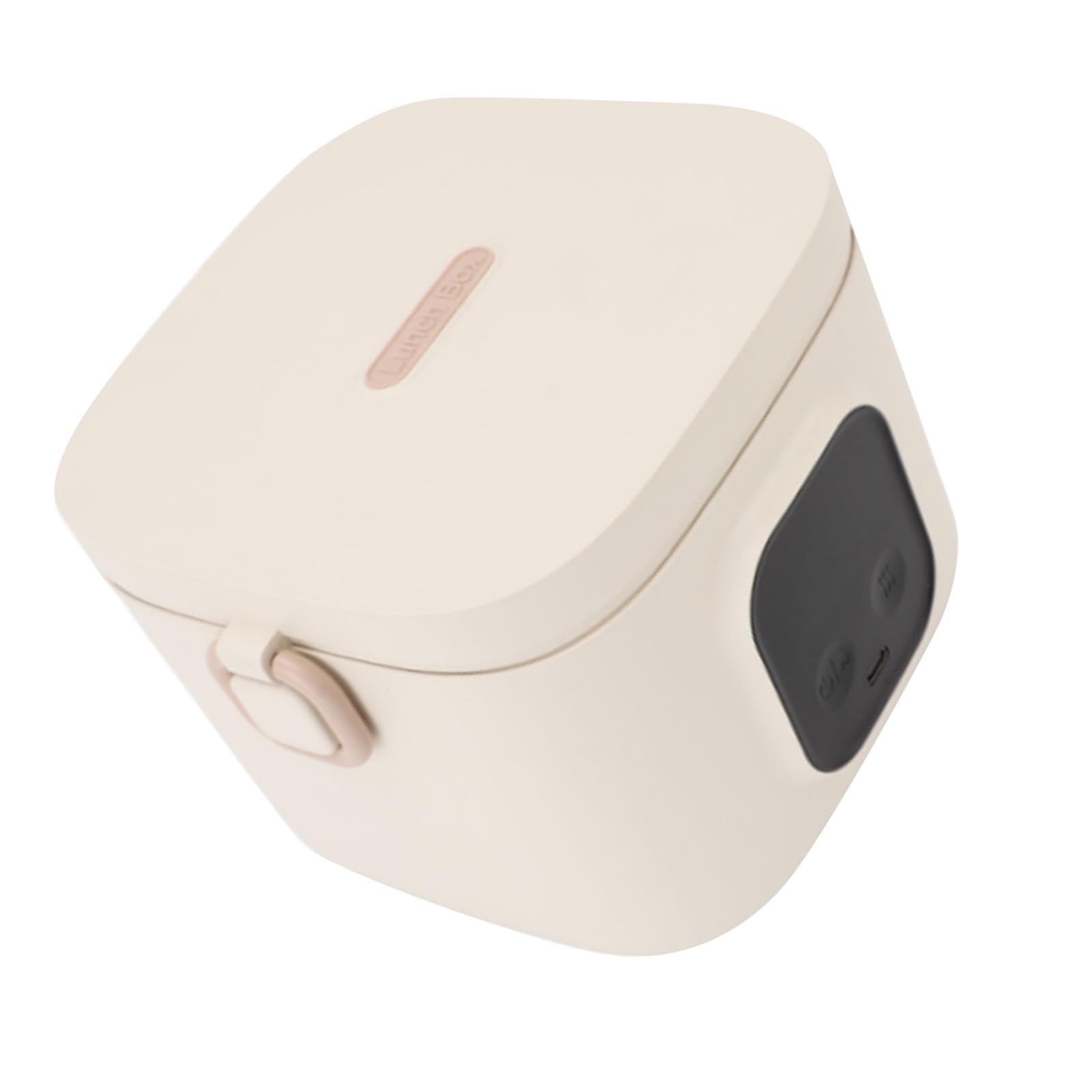 Lonchera Eléctrica, 500 Ml 304 Temperatura de Acero Inoxidable Ajustable Autodealimentación RECARGABLE Caja de Lonchera Almuerzo Portátil Lundeo Calefactor Eléctrico para Adultos