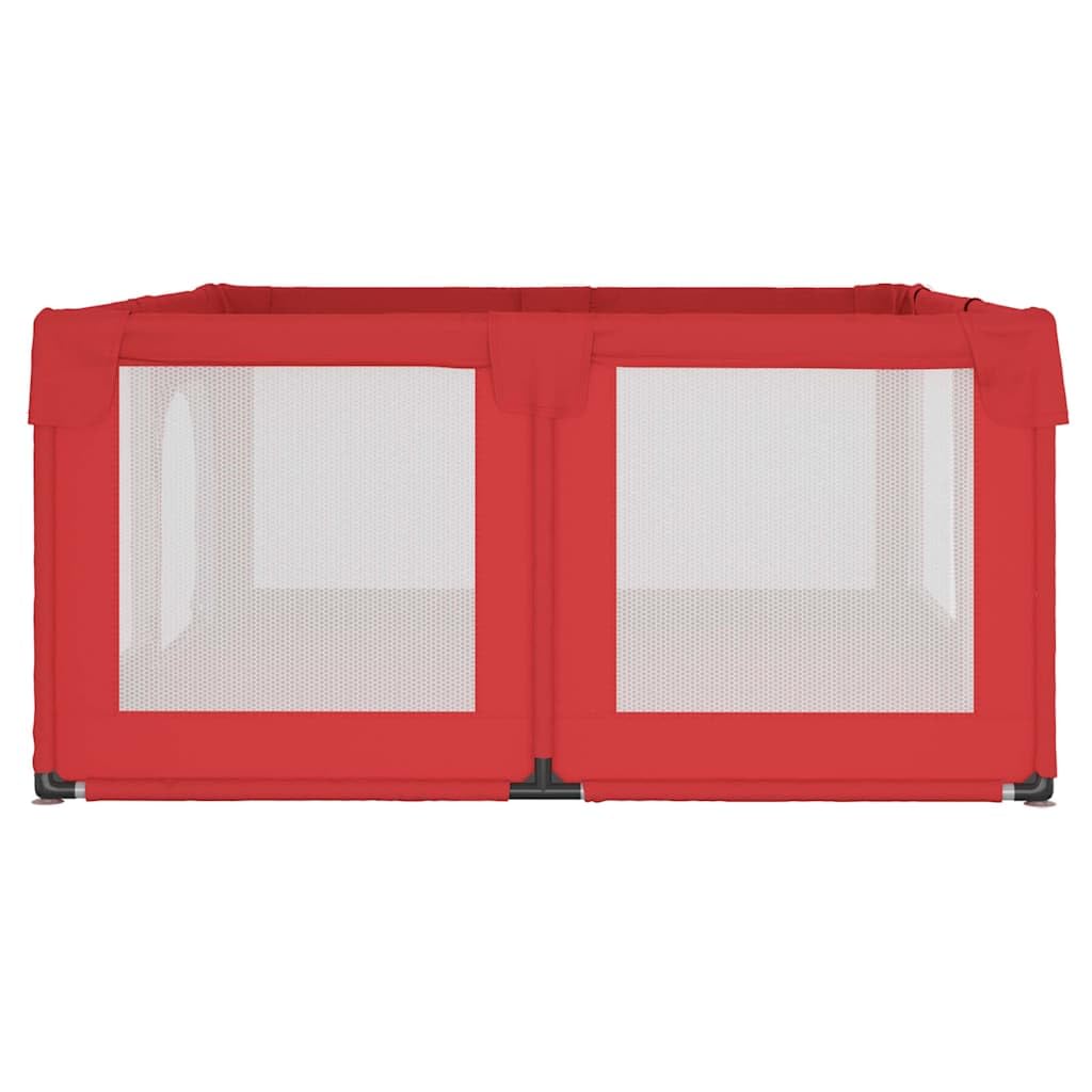Parque infantil de 2 puertas, color rojo
