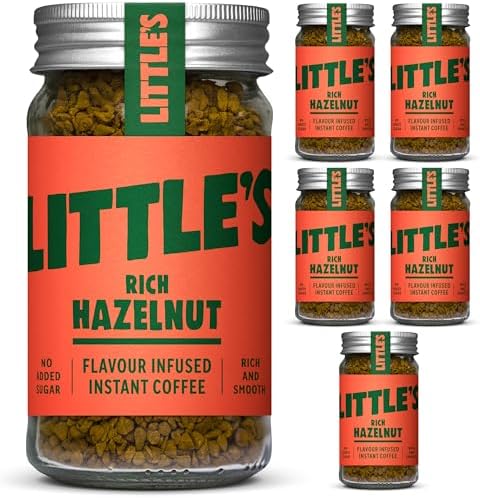 Little's Rich Hazelnut Flavoured Instant Coffee 50 g (Pack of 6)