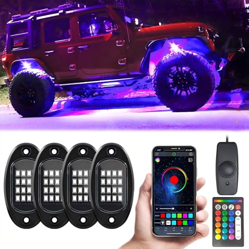 Luces LED RGB de neón para rutas nocturnas offroad y música en el coche
