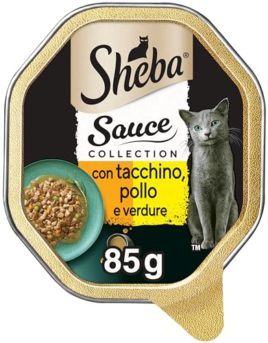 Sheba Cibo per Gatto Tacchino, Pollo & Verdure 22x85g