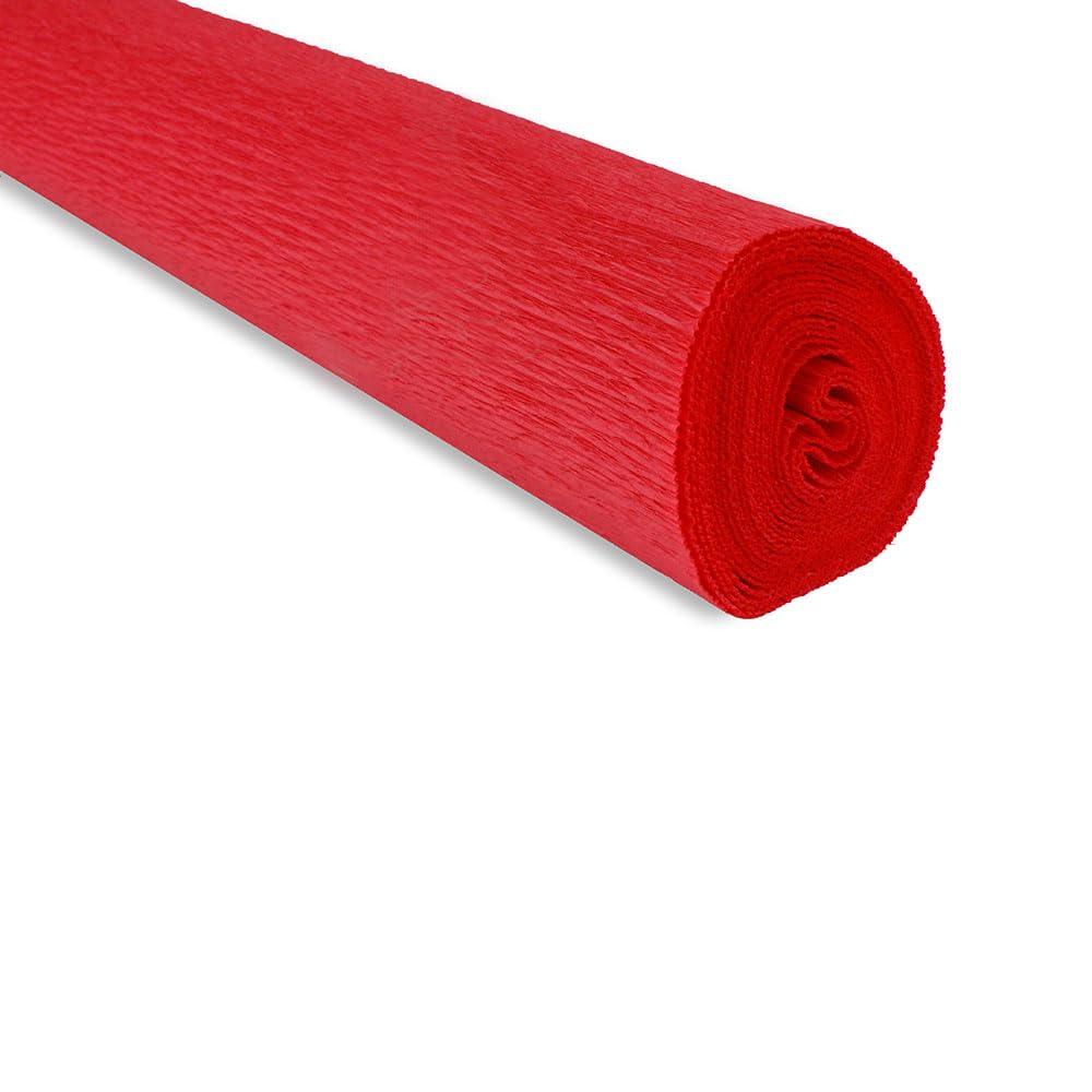 FloristryWarehouse Crepe Paper roll 180g (50 x 250cm) Scarlet Red (Shade 580)