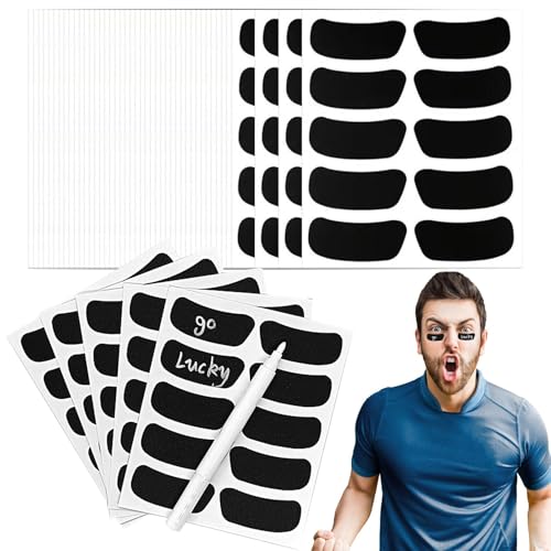 Stacker FOTUNTER, Bajo Iseal Sports, Escades de fútbol Escritos 50, bajo Isal, Sport Eye Seal, Sports Eye Sticker para Ventilador de Deportes para fanáticos Deportivos, Sports Eye Seal, niñas