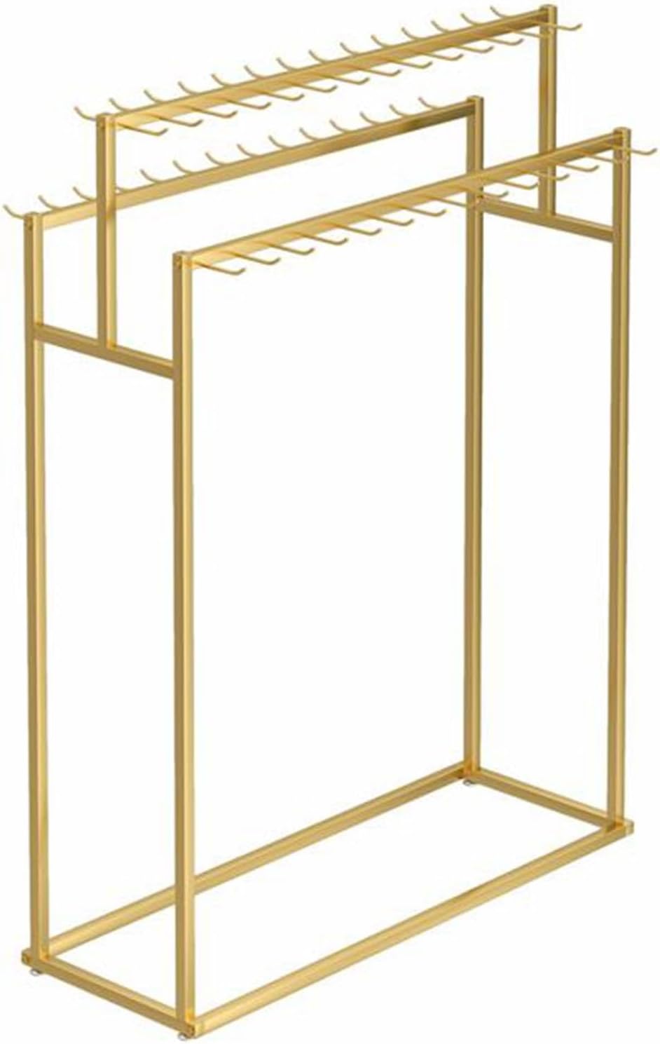 Scarf Organizer - Metal Floor Mounted Hanger for Scarves, Ties, and Purses, Space-Saving Closet Display Rack for Clothing Stores and Bedrooms