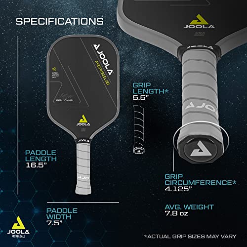 JOOLA Ben Johns Perseus Pickleball Paddle with Charged Surface Technology for Increased Power & Feel - Fully Encased Carbon Fiber Pickleball Paddle w/Larger Sweet Spot - USAPA Approved. 14mm Core - image 6