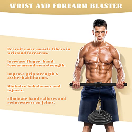 Actioneliters Wrist Roller Trainer - Forearm Roller Exercise Wrist Forearm Strength Training Workout Wrist & Forearm Blaster #TOP5