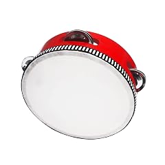 Hand Held Drum Percussion Hand Drum Musical Percussion Instrument Traditional Tambourine for Party Dancing Concert Kids and Adults