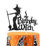 Birthday Witch Cake Topper, Witch Cake Topper, Happy Birthday Witch Decor for Girl’s Birthday Hallow