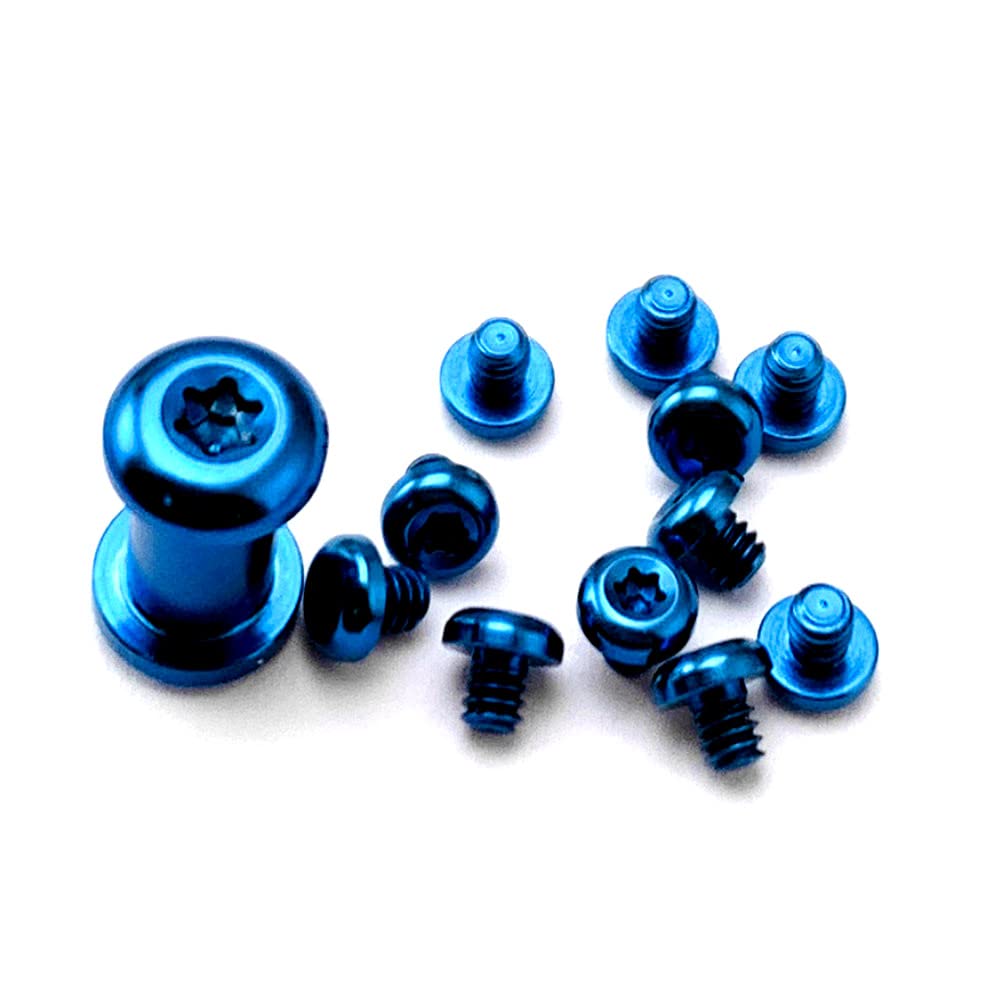 Titanium Screws Pivot Dress Kit Fit for Benchmade Bugout 535 Accessories Attachments,11 Pieces T6 Shank Screws (Blue)