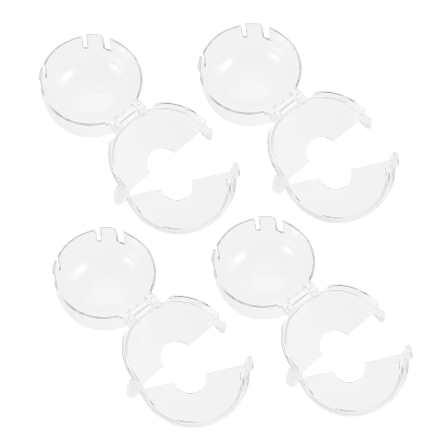 Sosoport 4Pcs Safety Gas Stove Knob Covers Heat Resistant Kitchen Safety Guards Design to Prevent Accidental Knob Activation Secure Your Peace of Mind