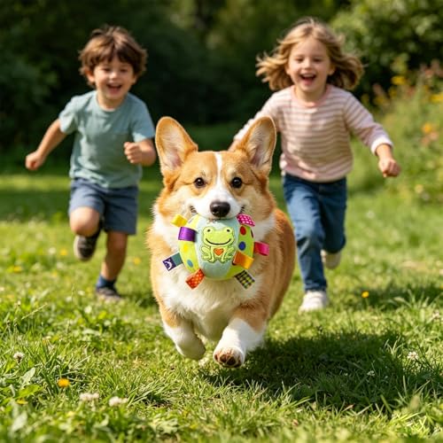 Weldphur Interaktive Hundespielzeuge, Interaktives Quietsch- Weichplüsch- Kauartikel | Hunde Beschäftigungsspielzeug, für Reisen, Park, Hof, Zuhause, Garten, Drinnen, Draußen und spaßige Akt-7