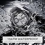 F.ZEGAO Waterproof Watch for Swimming 10ATM, Military Watches for Men Sports Outdoor Surf, Tactics Multi Function Date LED Alarm Stopwatch - Image 2