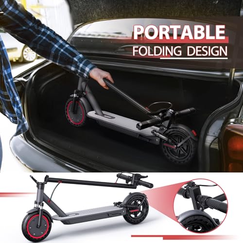 Image of MAXSHOT Electric Scooter for Adults, 8.5 /14 inch Tires, 19 /22Mph, 350W /500W Motor, 16-28 Miles Range, Folding E-Scooter with Dual Suspension,APP Control