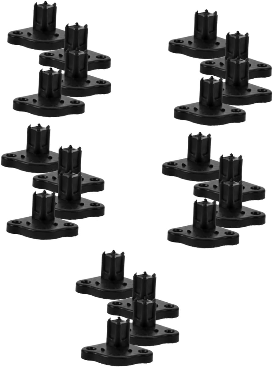 20pcs Rv Awning Bottom Bracket Foot Automatic Stabilizing Tent Connection Kit for Camping Splashproof Design for Outdoor Use Easy Installation Bracket for Umbrellas and Tents