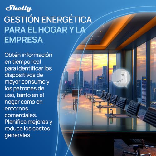 Miniatura 4 de Shelly 3em-63w Gen3- Wi-Fi Bluetooth, Supervisión De Energía, Medición De Corriente Sin Contacto, Compatible Con Fotovoltaicos, Instalaciones Trifásicas O Monofásicas, Reloj En Tiempo Real, Ios