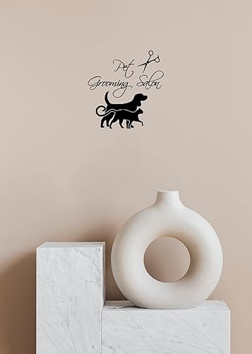Wall Decals Dog Cat Accessories Vinyl Decal Pet Grooming Salon Sticker Pet Shop Puppy Pets Animals Home Art Kids Nursery Decor Interior Design KT171