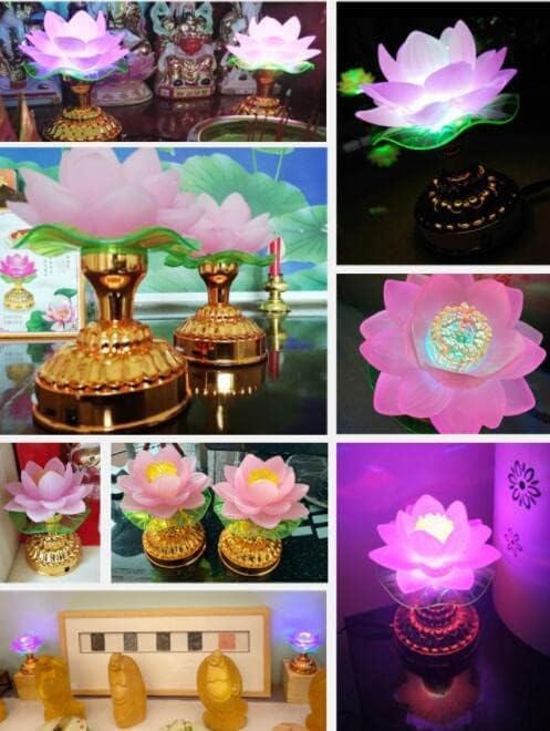 蓮　飾り灯 Amazon｜RAYWILL 蓮花 仏花 蓮の花 造花 LED 7色変化 2個セット