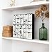 Juegoal Advent Calendar, 11.8'' Black Wooden Advent Calendars with 25 Storage Drawers Countdown to Christmas 2025, Christmas Advent Holiday Decor