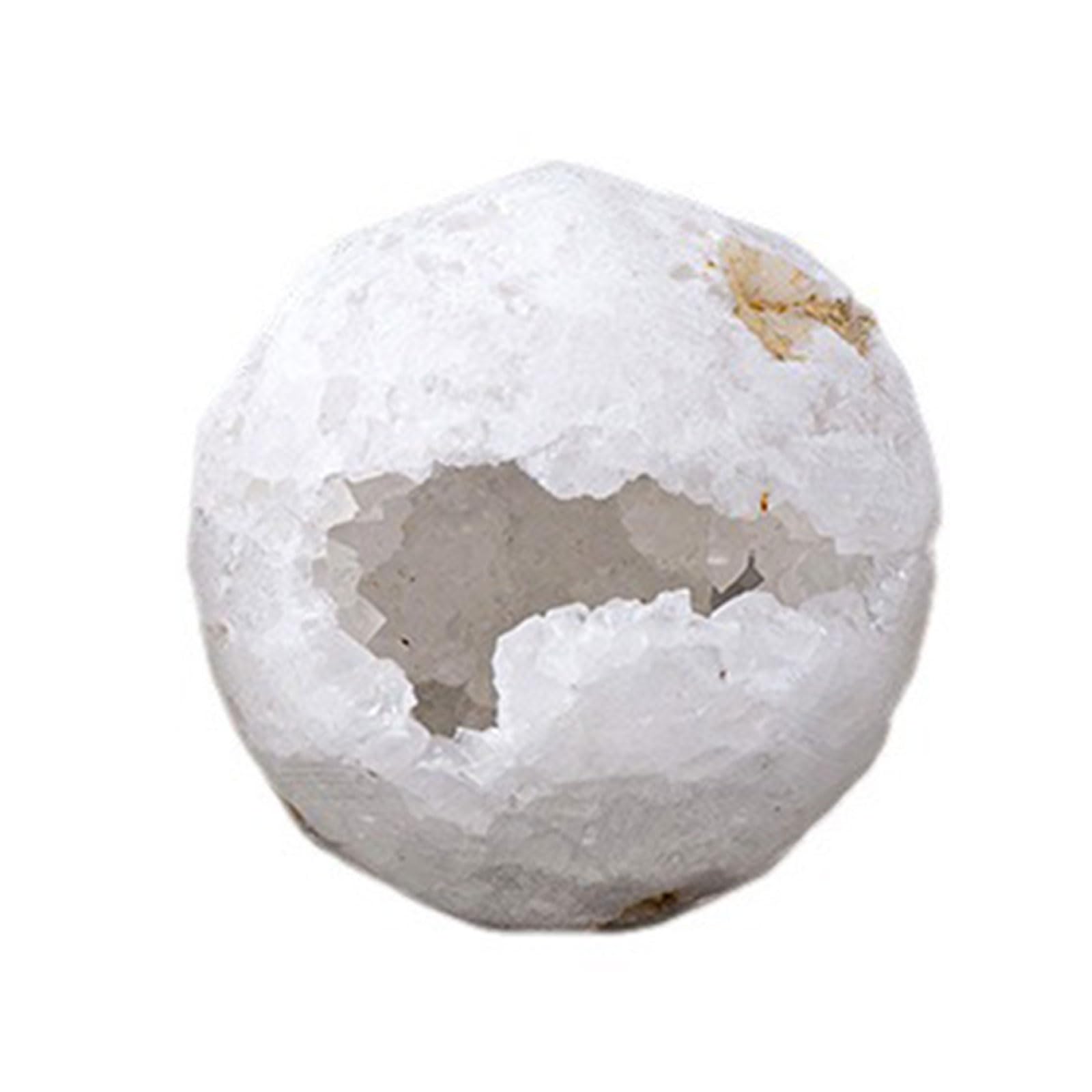 ITCLEYMDZV White Agate Crystal Cluster Cave Ball Ornaments Gemstone Home Decoration,500~560g