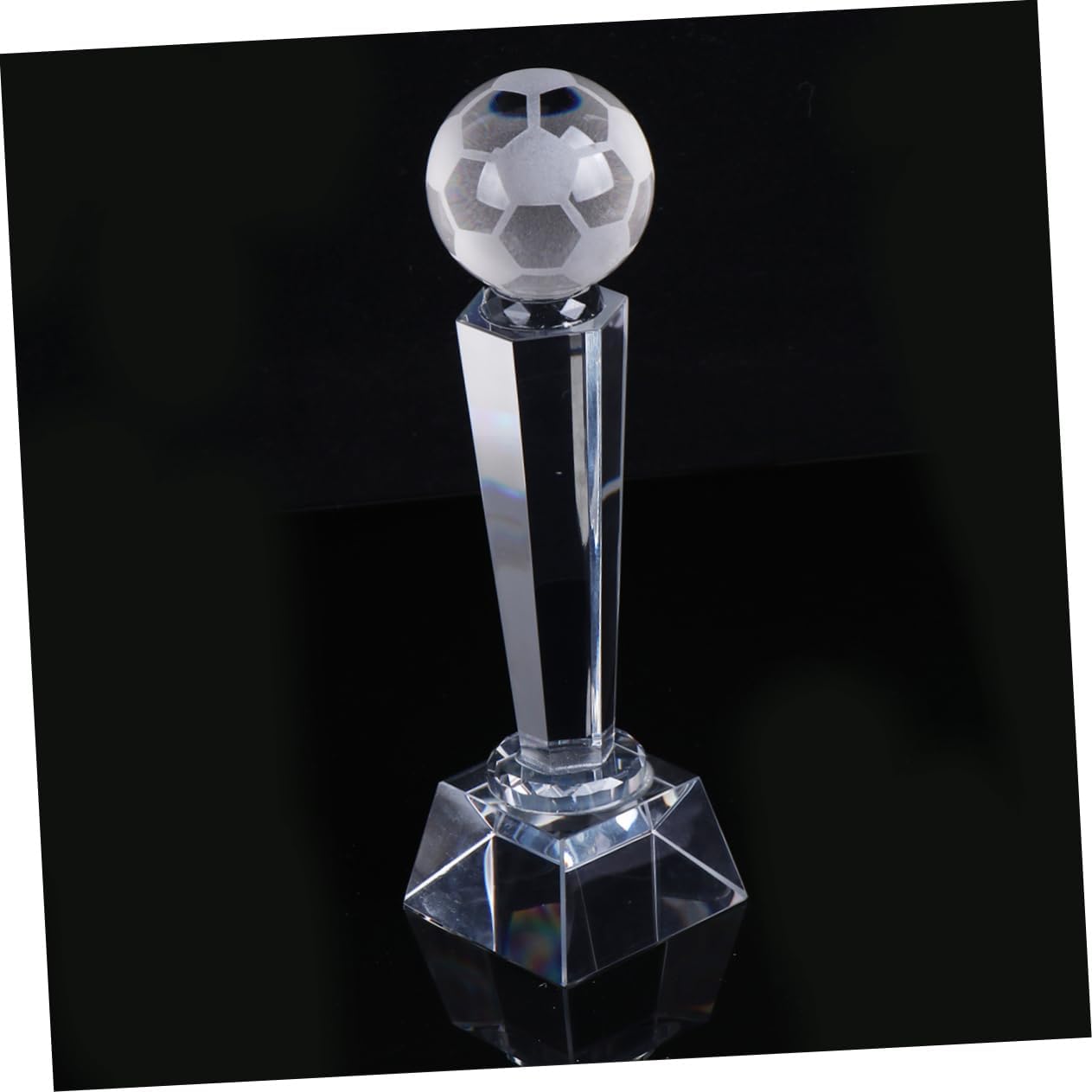 Quartz Crystal Soccer Match Trophy Award Trophy Cup for Boys and Girls Elementary School Sports Banquet