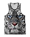 iHeartRaves White Tiger Premium All Over Print Tank Top (Large)