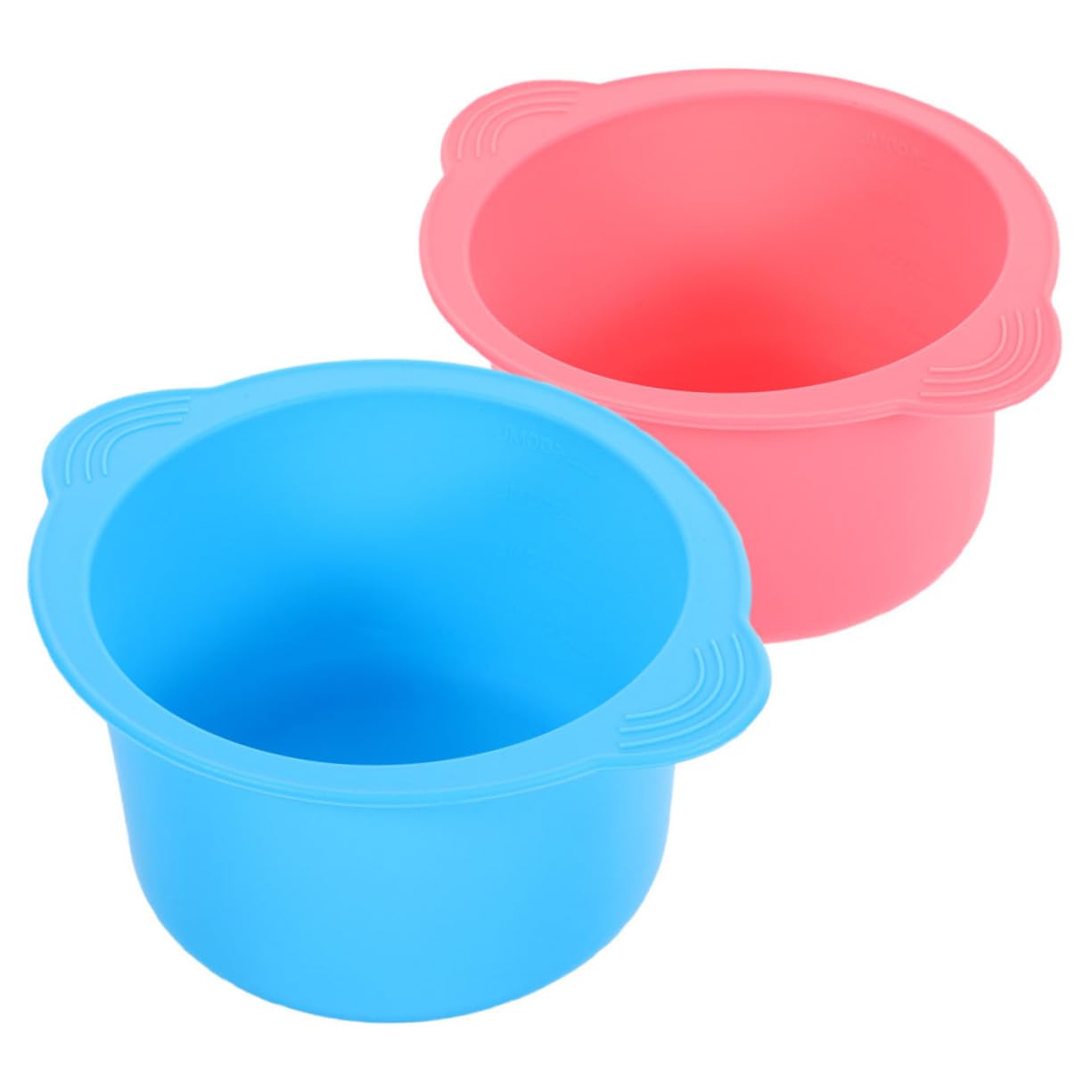 2pcs Silicone Wax Bowl 400ml Non-Stick Wax Warmer Liner for Hair Removal High Temperature Resistant Easy to Release Compatible Melting Machines