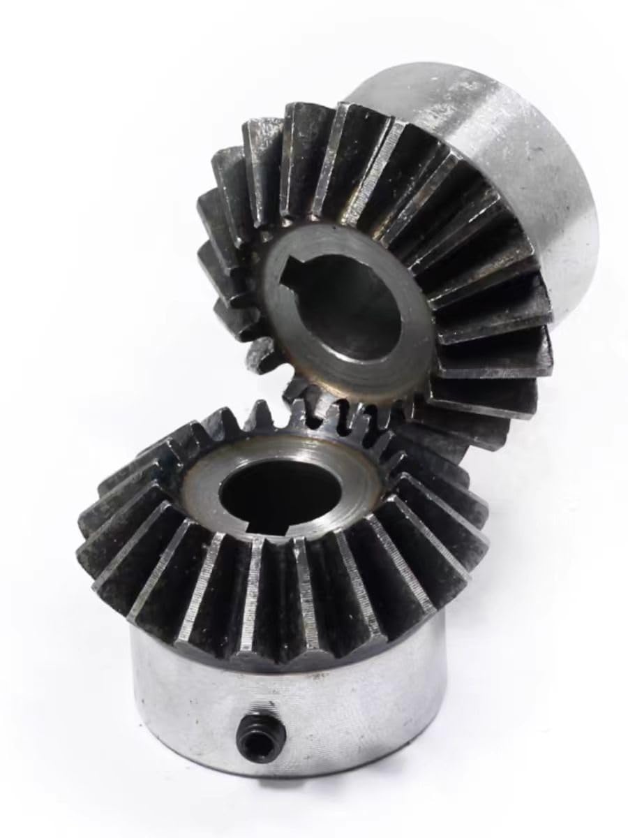 Motorritzel, Zahnrad, Modulritzel, Motorritzel 1:1 Kegelrad 1 Modul mit Innenloch 90-Grad-Antriebskommutierung Stahlzahnräder(1m 30t 15mm)