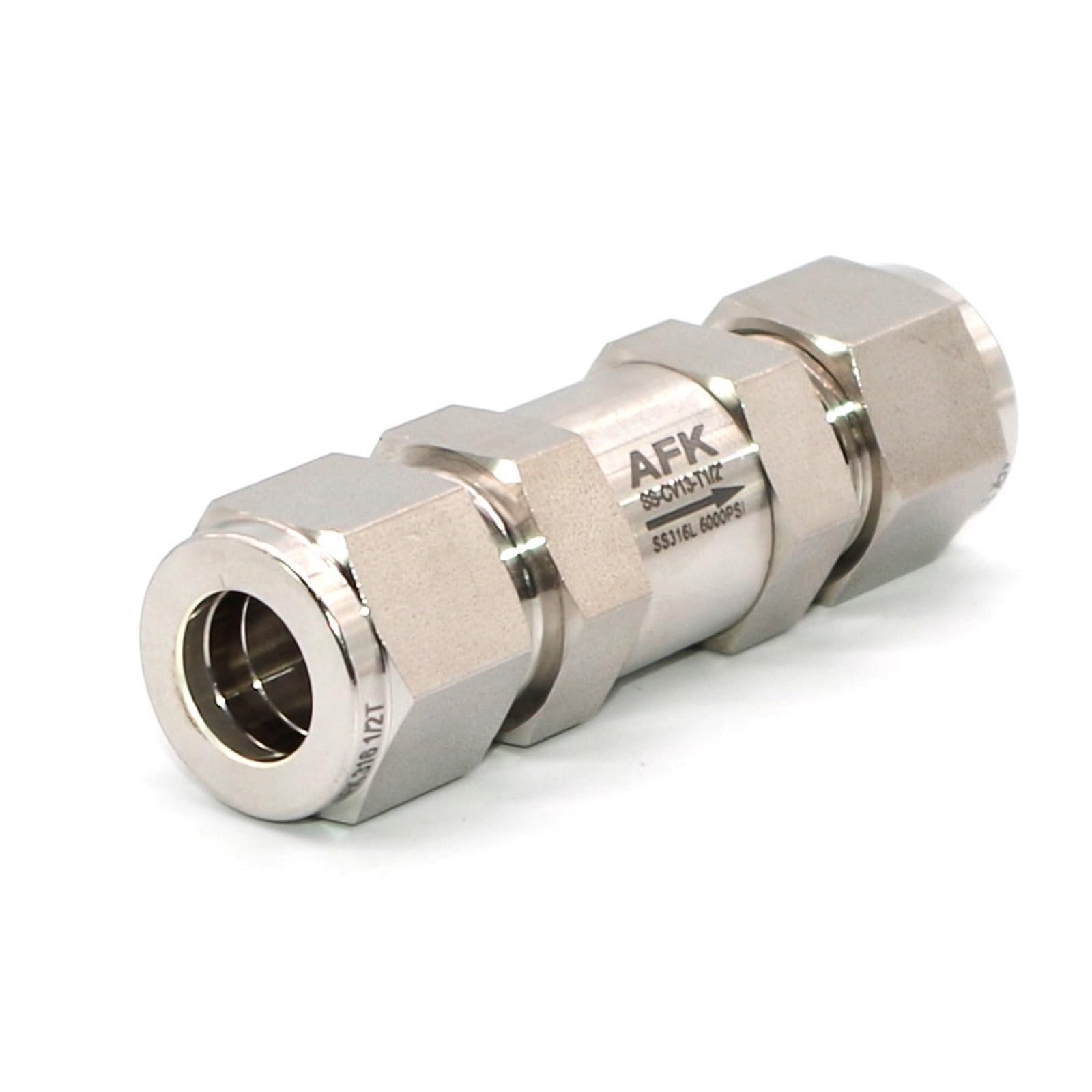 HDPHCRIUN 316 Stainless Steel Check Valve One Way High Pressure Non Return 3000psi(0.25 Inch)