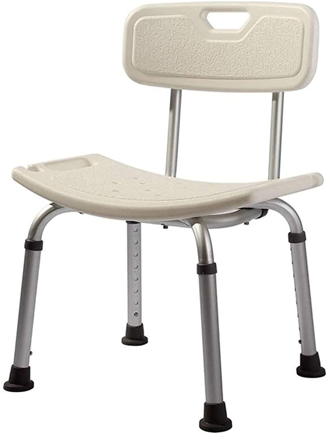 Tabouret de douche pour personne âgée : siège de salle de bain en aluminium réglable