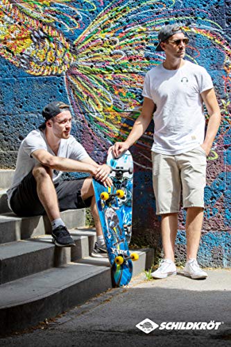 Schildkröt Skateboard Slider 31", Full Leisure Board, Concave Deck met dubbele Kick en Grip Tape, ABEC7 Lagers, Ontwerp: Cool King, 510643 - Afbeelding 7