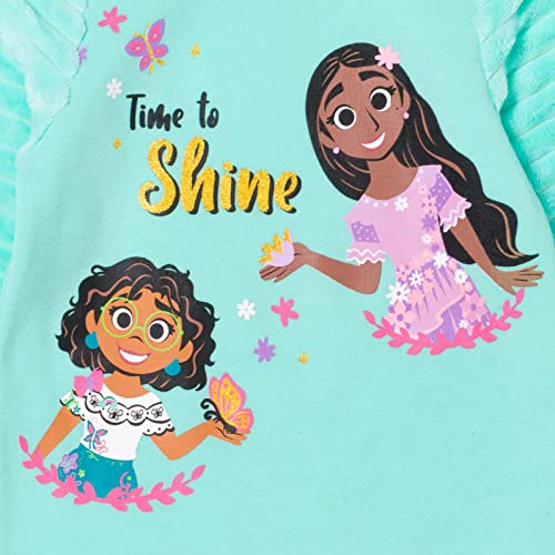 Disney Encanto Isabela Mirabel Toddler Girls Fleece Fur Sweatshirt Blue 4T #TOP1