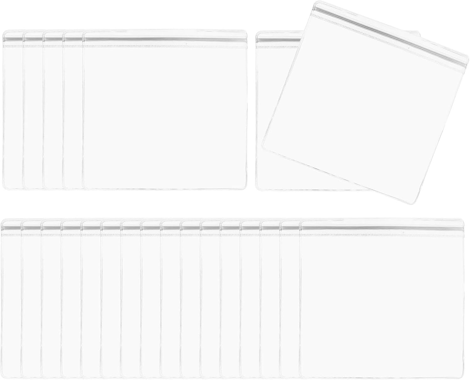 PATIKIL Jewelry Anti Oxidation Bag, 100 Pcs PVC Jewelry Anti Tarnish Storage Zipper Bags for Packaging Jewelry, Earrings, Rings, Necklaces, 6 x 6 Inch, Clear