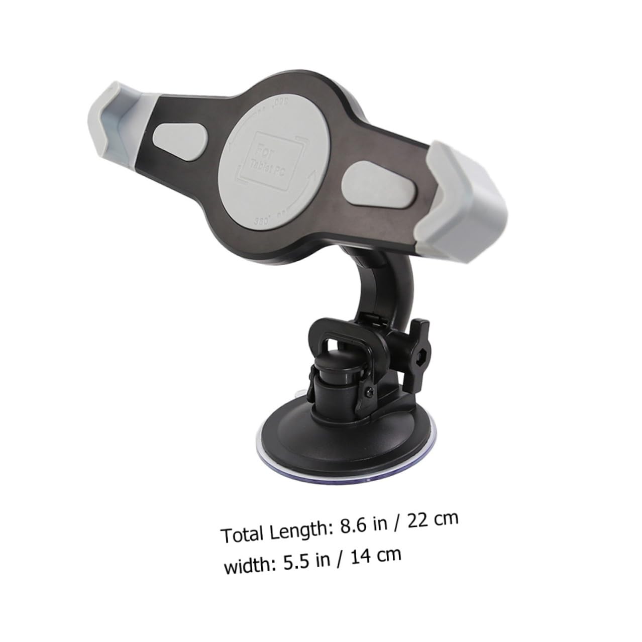 GALPADA Supporto Tablet Auto con Grande Braccio per Navigatori Montaggio Veicolare Stabile e Resistente Nero