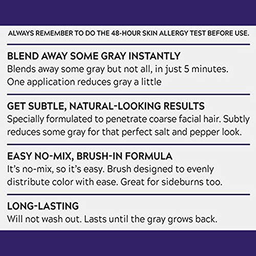 Just For Men 1.15E+10 Touch Of Gray Mustache & Beard, Beard Coloring For Gray Hair thumb #5