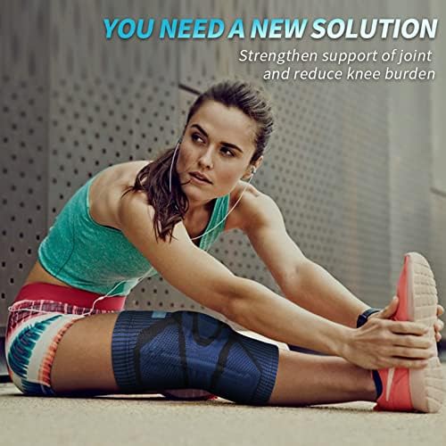 NEENCA Knee Brace for Knee Pain Relief, Medical Knee Support with Patella Pad & Side Stabilizers, Compression Knee Sleeve for Meniscus Tear, ACL, Arthritis, Joint Pain, Runner, Sport - 5