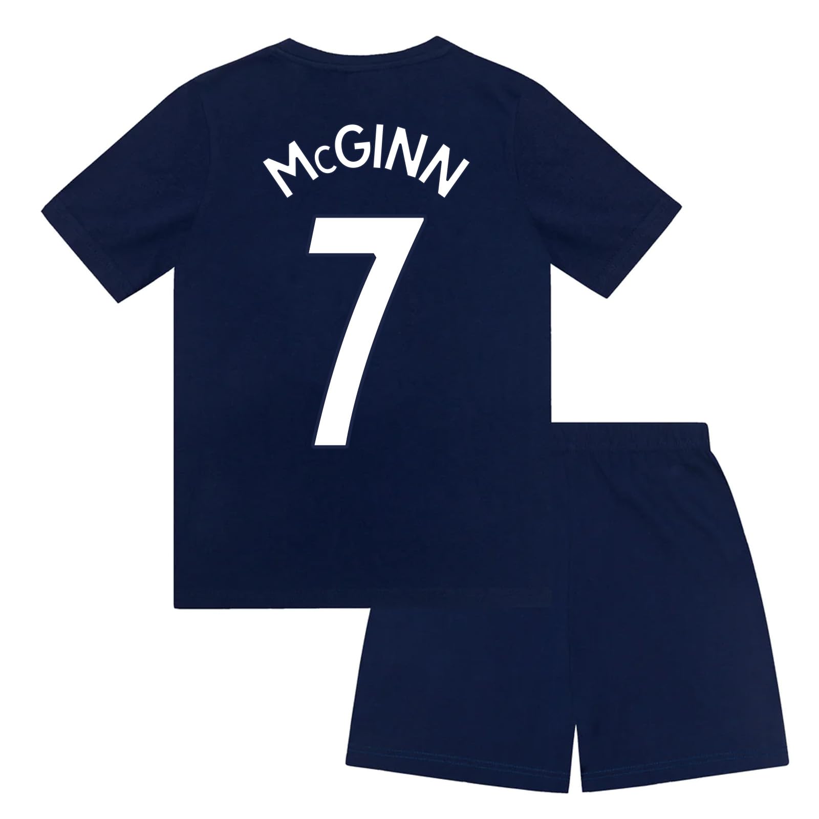 Scottish FA Scotland Boys Kids McGinn 7 Short Pyjamas Navy 12-13 Years