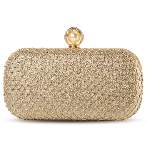 Image of M106 Glitter Clutch Purse For Women Sparkly evening bags Prom Party Handbag Rose Gold