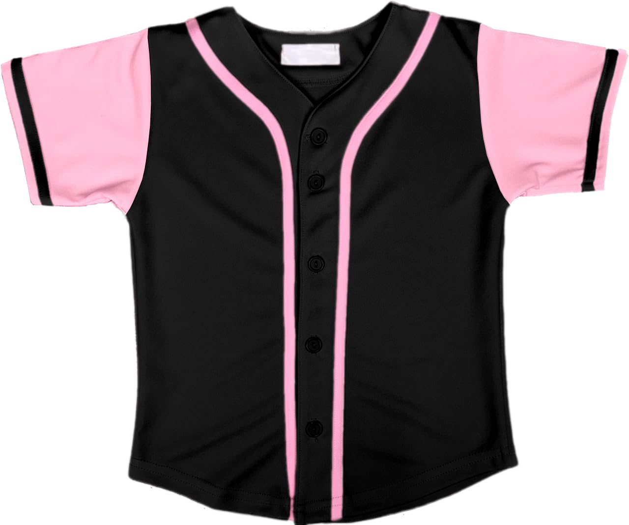 DIGITMON Kids Baseball Jersey Button Down Premium Hip Hop T Shirts Uniform Blackpink for 3y Toddlers