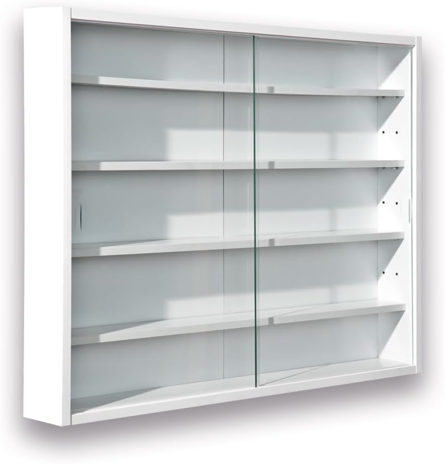 Inter Link Easy Home Simply A20 White Display Cabinet, White